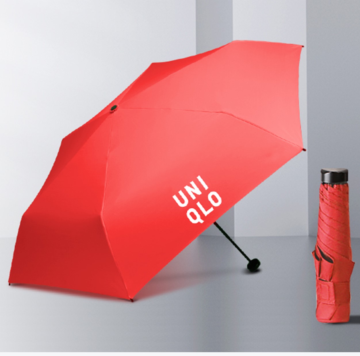 21 inch Windproof 4 Fold Umbrella